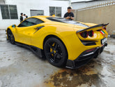 Aero Republic M Style Rear Bumper Trim for Ferrari F8 Tributo & Spider Carbon Fiber